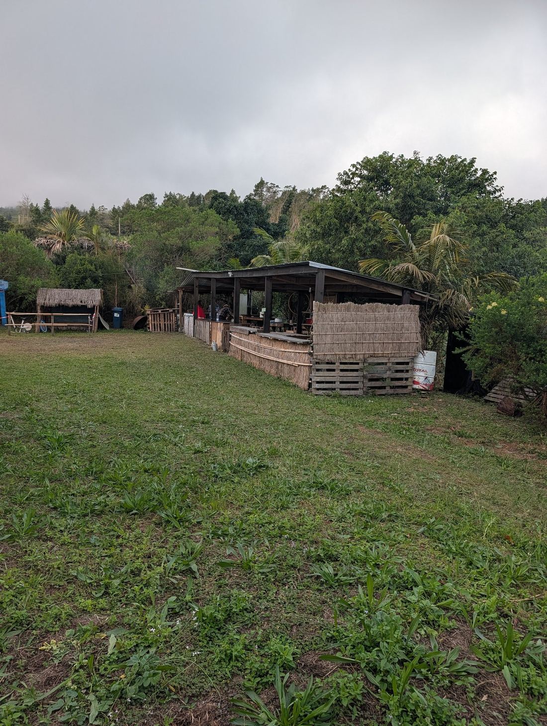 The open field where the market takes place