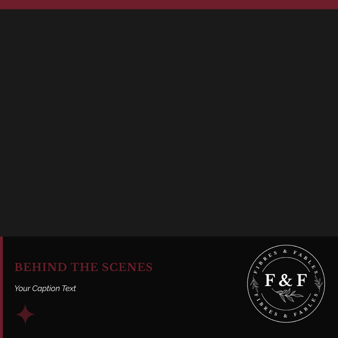 Instagram behind-the-scenes post template