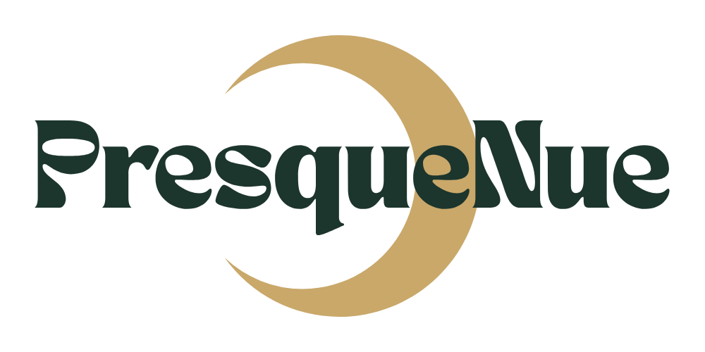 Presquenue full logo with crescent moon